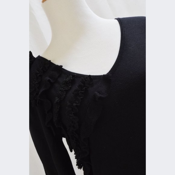 BCBG Max Azria Women's Size XS Petite Black Sweater - Picture 5 of 6